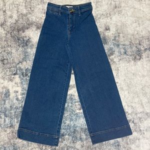 H&M wide leg jeans size 2